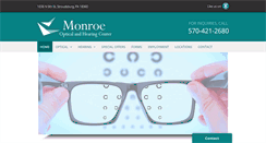 Desktop Screenshot of monroeoptical.com